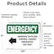 Signmission Ammonia Diffuser Control With Symbol Emergency Sign, Vinyl Decal, 10in W x 7in L, 2PK OS-2PACK-EM-D-710-L-10293 - alternate 6